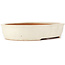 Oval beige bonsai pot by Itouen - 410 x 325 x 85 mm