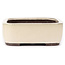 Maceta de bonsái rectangular beige de Yamaaki - 320 x 245 x 85 mm