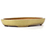 Oval yellow bonsai pot by Hattori - 470 x 355 x 65 mm