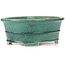 Ovale groene bonsai pot van Koyou - 310 x 243 x 113 mm