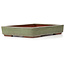 Maceta de bonsái verde rectangular de Yozan - 313 x 215 x 50 mm