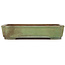 Rectangular green bonsai pot by Hattori - 375 x 280 x 80 mm