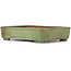 Rectangular green bonsai pot by Hattori - 375 x 280 x 80 mm