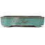 Rechthoekige turquoise bonsaipot van Yamaaki - 350 x 260 x 75 mm