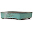 Rechthoekige turquoise bonsaipot van Yamaaki - 350 x 260 x 75 mm