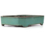 Rectangular turquoise bonsai pot by Yamaaki - 350 x 260 x 75 mm