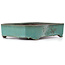 Rechthoekige turquoise bonsaipot van Yamaaki - 350 x 260 x 75 mm