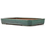 Rechthoekige turquoise bonsaipot van Reiho - 470 x 330 x 68 mm