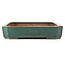 Rectangular turquoise bonsai pot by Reiho - 470 x 330 x 68 mm