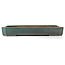 Pot à bonsaï rectangulaire turquoise par Reiho - 470 x 330 x 68 mm