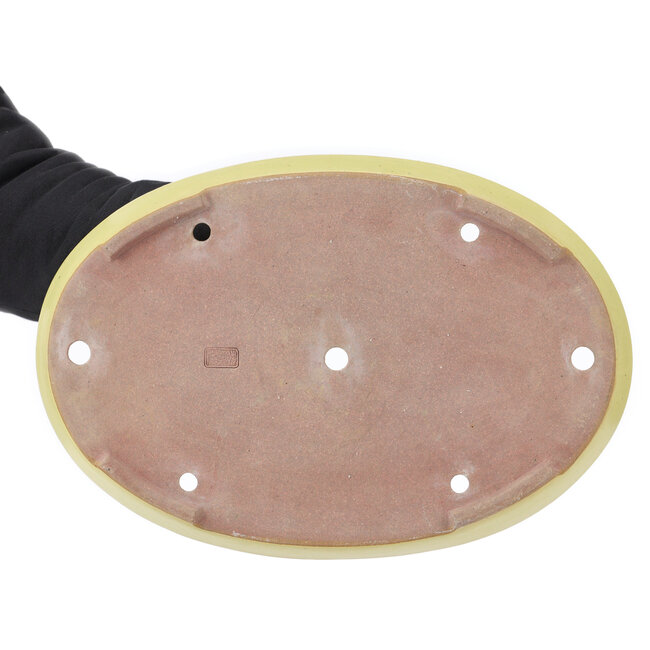 Maceta de bonsái amarilla ovalada de Reiho - 405 x 275 x 43 mm