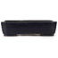 Rectangular blue bonsai pot by Yamafusa - 370 x 275 x 92 mm