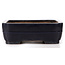 Maceta de bonsái rectangular azul de Yamafusa - 370 x 275 x 92 mm