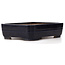 Rectangular blue bonsai pot by Yamafusa - 370 x 275 x 92 mm