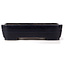 Pot à bonsaï rectangulaire bleu par Yamafusa - 370 x 275 x 92 mm