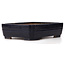 Maceta de bonsái rectangular azul de Yamafusa - 370 x 275 x 92 mm