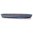 Pot à bonsaï ovale bleu par Reiho - 367 x 240 x 32 mm