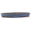 Oval blue bonsai pot by Reiho - 367 x 240 x 32 mm