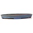 Oval blue bonsai pot by Reiho - 367 x 240 x 32 mm