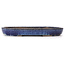 Oval blue bonsai pot by Shuhou - 475 x 350 x 65 mm