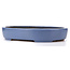 Oval blue bonsai pot by Hattori - 440 x 320 x 75 mm