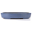 Ovale blaue Bonsaischale von Hattori - 440 x 320 x 75 mm