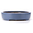 Oval blue bonsai pot by Hattori - 440 x 320 x 75 mm