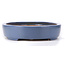 Pot à bonsaï ovale bleu par Hattori - 440 x 320 x 75 mm