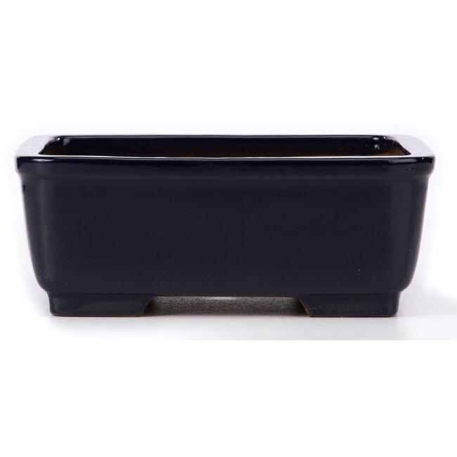 Vaso bonsai quadrato blu di Yamafusa - 240 x 240 x 90 mm