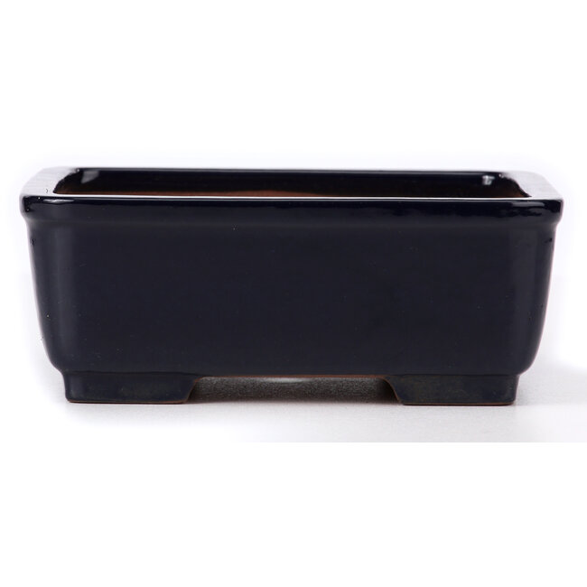 Pot à bonsaï carré bleu par Yamafusa - 240 x 240 x 90 mm