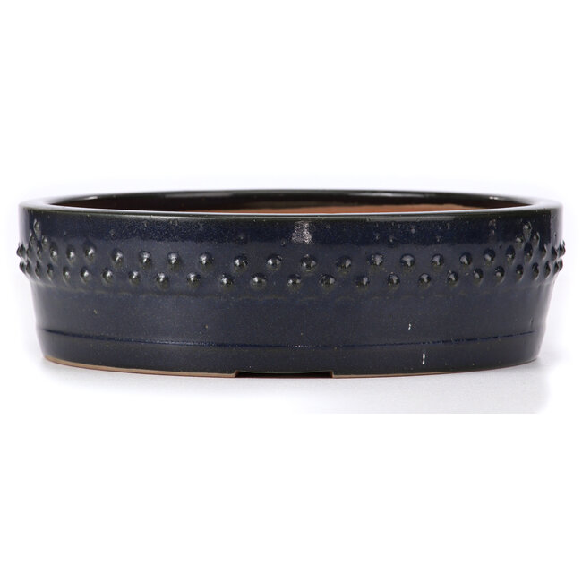 Runde blaue Bonsaischale von Ikkou - 263 x 263 x 75 mm