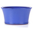 Vaso bonsai rotondo blu di Itouen - 225 x 225 x 118 mm