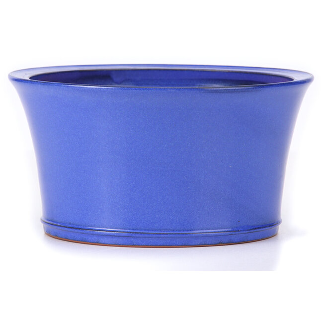 Pot à bonsaï rond bleu par Itouen - 225 x 225 x 118 mm