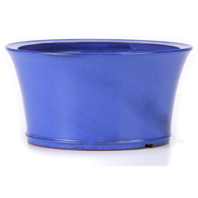 Pot à bonsaï rond bleu par Itouen - 225 x 225 x 118 mm