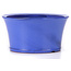 Pot à bonsaï rond bleu par Itouen - 225 x 225 x 118 mm