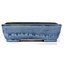 Rectangular blue bonsai pot by Ikkou - 292 x 225 x 82 mm