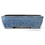 Maceta de bonsái rectangular azul de Ikkou - 292 x 225 x 82 mm