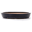 Oval blue bonsai pot by Reiho - 410 x 280 x 45 mm