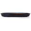 Oval blue bonsai pot by Reiho - 410 x 280 x 45 mm