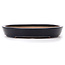 Oval blue bonsai pot by Reiho - 410 x 280 x 45 mm