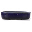 Rectangular blue bonsai pot by Koyou - 280 x 240 x 63 mm