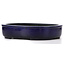 Maceta de bonsái rectangular azul de Koyou - 280 x 240 x 63 mm