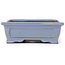 Rectangular blue bonsai pot by Yamaaki - 315 x 250 x 85 mm