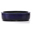 Maceta de bonsái rectangular azul de Koyou - 280 x 240 x 63 mm