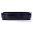 Rectangular blue bonsai pot by Koyou - 280 x 240 x 63 mm