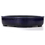 Rectangular blue bonsai pot by Koyou - 280 x 240 x 63 mm