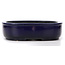 Rectangular blue bonsai pot by Koyou - 280 x 240 x 63 mm