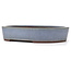 Oval blue bonsai pot by Yamaaki - 363 x 290 x 73 mm