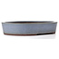 Oval blue bonsai pot by Yamaaki - 363 x 290 x 73 mm