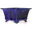 Pot à bonsaï carré bleu - 315 x 315 x 192 mm